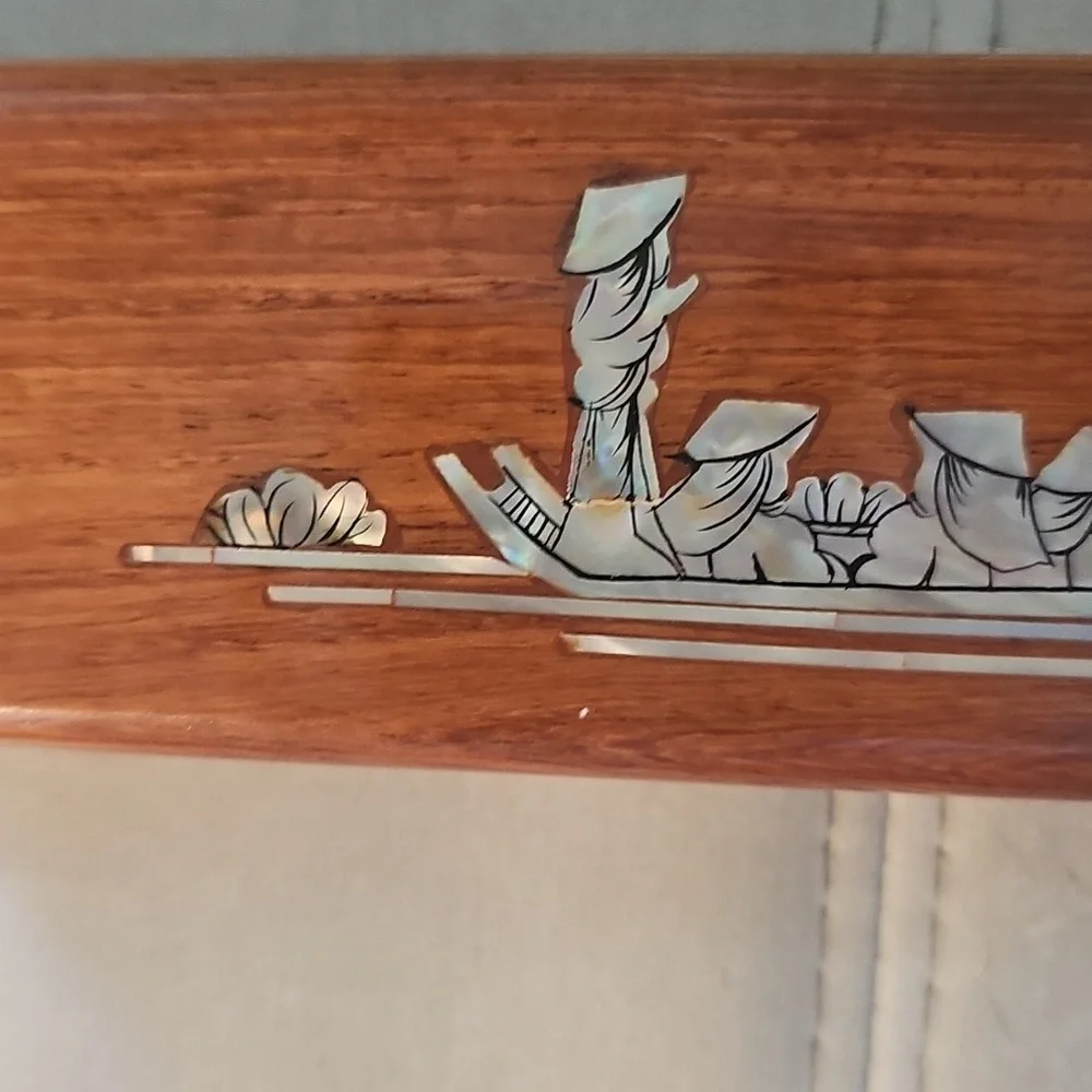 Wooden Pencil Box with Inlay